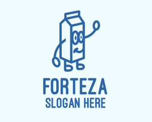 Happy Milk Carton logo design