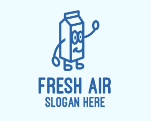 Happy Milk Carton logo design