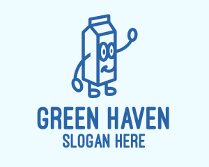 Happy Milk Carton logo design