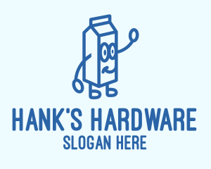 Happy Milk Carton logo design