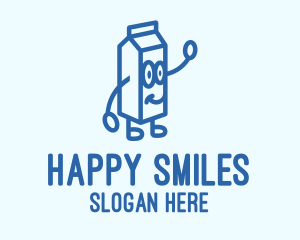 Happy Milk Carton logo design