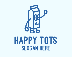 Happy Milk Carton logo design