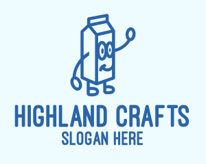 Happy Milk Carton logo design