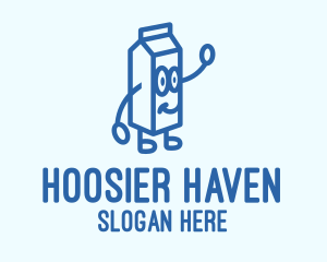 Happy Milk Carton logo design