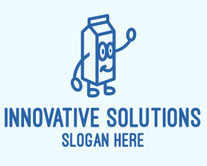 Happy Milk Carton logo design