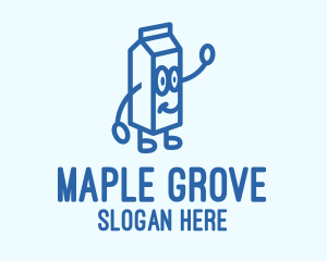 Happy Milk Carton logo design