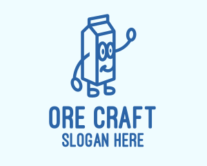 Happy Milk Carton logo design