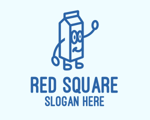 Happy Milk Carton logo design