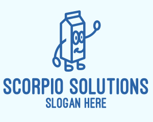 Happy Milk Carton logo design