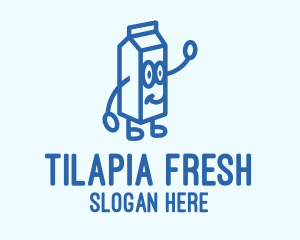 Happy Milk Carton logo design