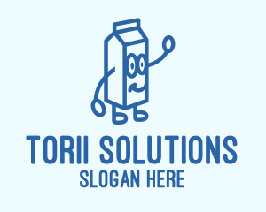 Happy Milk Carton logo design