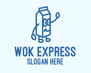 Happy Milk Carton logo design