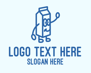 Dairy Product - Happy Milk Carton logo design