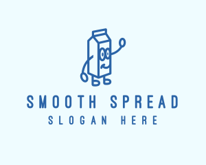 Happy Milk Carton logo design