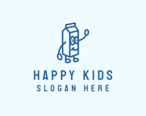 Happy Milk Carton logo design