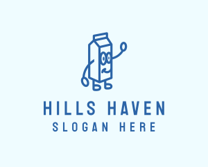 Happy Milk Carton logo design