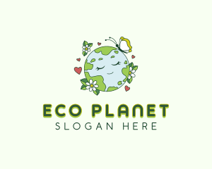 Globe Environmental Planet logo design