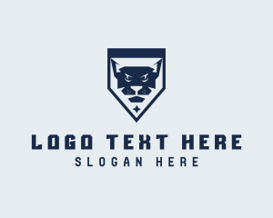 Feline - Feline Cougar Shield logo design