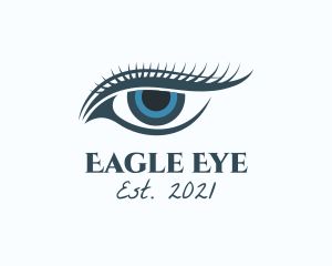 Blue Eye Lashes  logo design