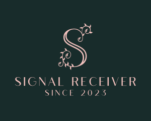 Boutique Floral Letter S  logo design