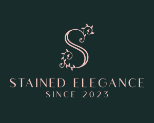 Boutique Floral Letter S  logo design