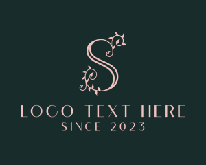 Vine - Boutique Floral Letter S logo design