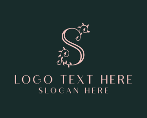 Boutique Floral Letter S  Logo
