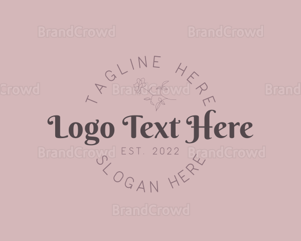 Feminine Whimsical Wordmark Logo