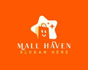 Shopping Bag Star logo design