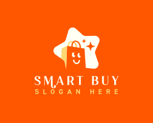 Buy - Shopping Bag Star logo design