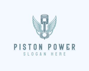Piston - Automotive Piston Repair logo design