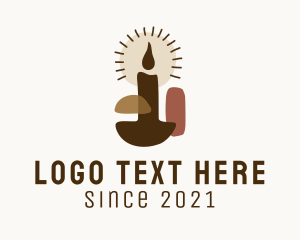 Memorial - Boho Scented Candle logo design