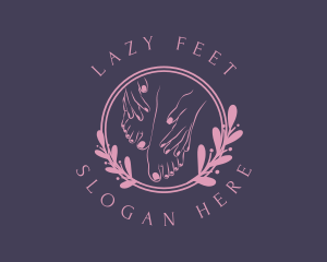 Hands Feet Salon logo design