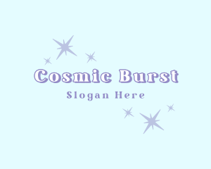 Cosmic Stardust Sparkle logo design