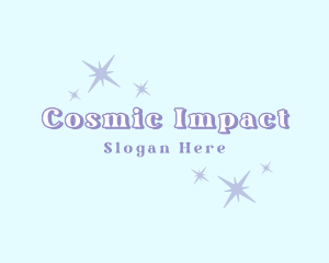 Cosmic Stardust Sparkle logo design