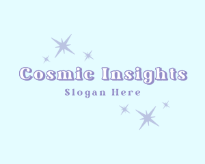 Cosmic Stardust Sparkle logo design
