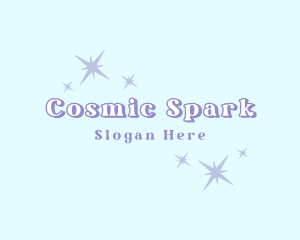 Cosmic Stardust Sparkle logo design