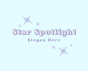 Cosmic Stardust Sparkle logo design