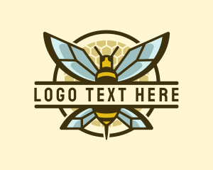 Honeybee - Bumblebee Wasp Insect logo design