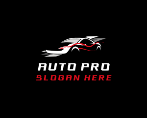 Auto Sports Car Racing Logo