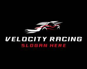 Auto Sports Car Racing logo design