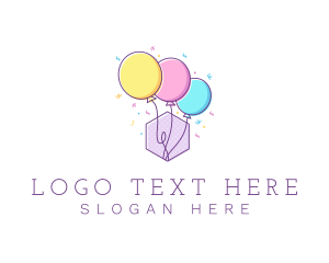 Balloon Shop - Event Party Balloon logo design