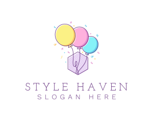 New Year - Event Party Balloon logo design