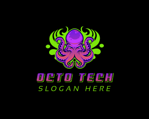 Octopus Kraken Gaming logo design