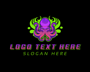 Squid - Octopus Kraken Gaming logo design