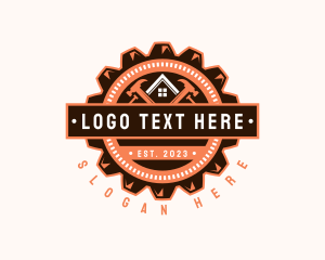 Remodeling - Hammer Cogwheel Renovation logo design