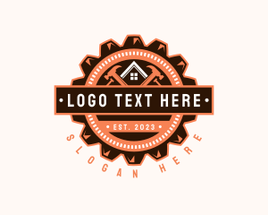 Hammer Cogwheel Renovation Logo