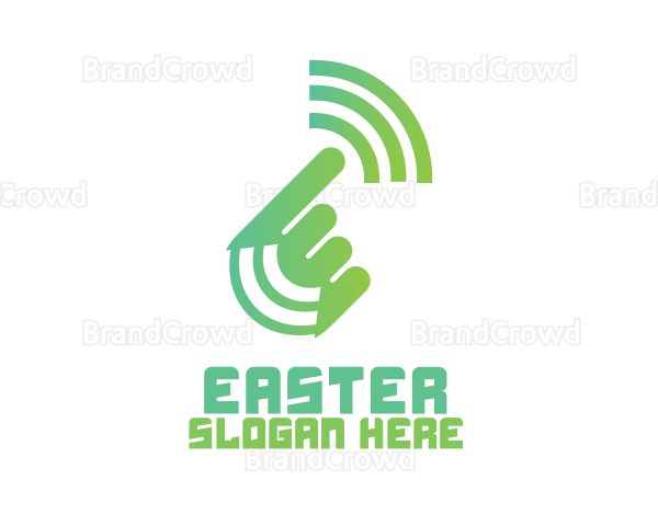 Green Hand Signal Logo