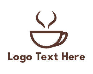 Bean - Brown Cup Coffee logo design