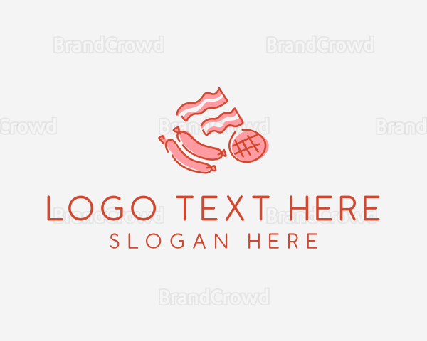 Pork Bacon Sausage Deli Logo